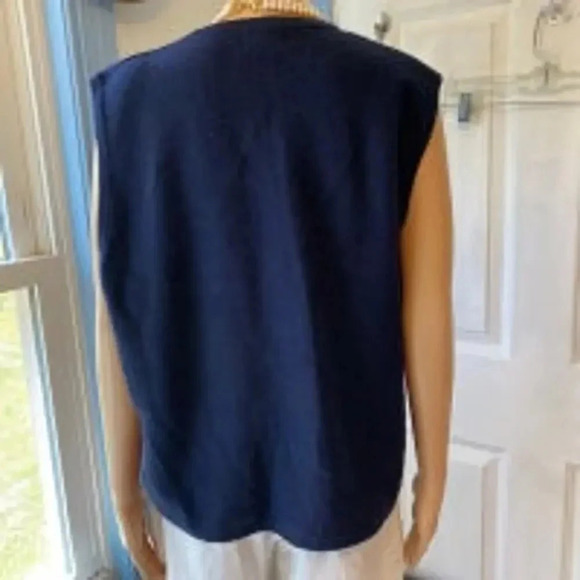 VTG Koret Paisley Stitched Embroidery 100% Wool Vest Women Size M - Picture 4 of 6